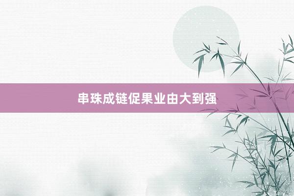 串珠成链促果业由大到强